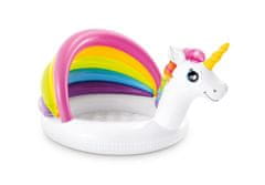 Intex Napihljiv otroški bazen UNICORN s premerom 127 cm, z nadstreškom