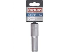 Fortum Vtična glava podaljšan 1/2", 12mm, L 77mm