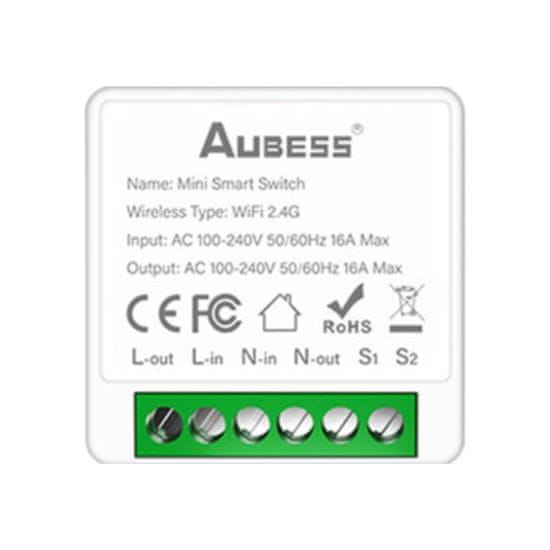 Aubess Pametno Stikalo 16A - WiFi Modul