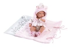 Llorens 73898 NEW BORN DOLL - realistična dojenčkova lutka z vinilnim telesom - 40 cm