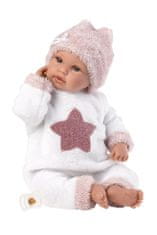 Llorens 63648 NEW BORN - realistična lutka dojenčka z zvoki in mehkim tekstilnim telesom - 36 cm