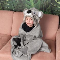 Cozy Noxxiez BL811 Koala - topla odeja s kapuco z žepi za živali in tačke
