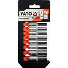 YATO Komplet 1/4" vtičnic 8 kosov 5,5-13 mm