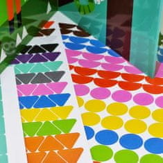 WOOPIE WOOPIE ART&amp;FUN Sticker Set Match Shapes and Colours Sticker Animals 504 el.