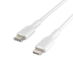 Belkin Boost kabel, USB-C na Lightning, bel (CAA003bt1MWH)