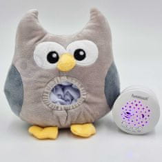 WOOPIE WOOPIE BABY plišast 2-v-1 projektor Sleeper Owl - 10 uspavank