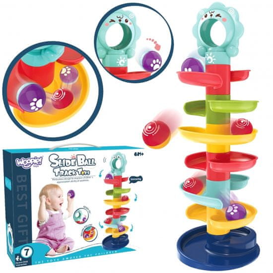 WOOPIE WOOPIE BABY Proga za krogle Spiralni komplet + 2 kroglici