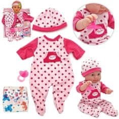 WOOPIE  Baby Doll oblačila Mega Set Body Paci Cloth Cap Plenic 43-46 cm