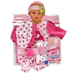 WOOPIE  Baby Doll oblačila Mega Set Body Paci Cloth Cap Plenic 43-46 cm