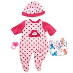 WOOPIE  Baby Doll oblačila Mega Set Body Paci Cloth Cap Plenic 43-46 cm