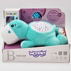 WOOPIE  BABY Snuggle Projector 2-v-1 Hippo Sleeper