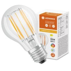 LEDVANCE Zatemnitvena LED žarnica E27 A60 11W = 100W 1521lm 4000K Nevtralno bela 300° CRI90 Filament Superior