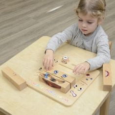 Masterkidz Učenje čustev Montessori lesena igra