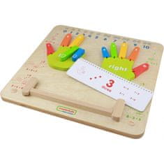 Masterkidz Učenje štetja Lesena izobraževalna tabla Montessori