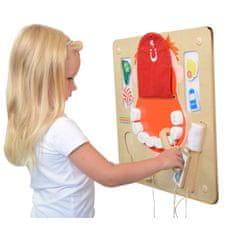 Masterkidz Montessori izobraževalna lesena tabla Ustna higiena