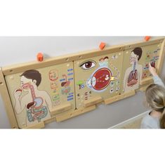 Masterkidz  Montessori izobraževalna tabla za dihalni sistem
