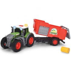 Dickie DICKIE Kmetija Fendt traktor s prikolico 26cm Bala sena