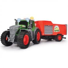 Dickie DICKIE Kmetija Fendt traktor s prikolico 26cm Bala sena