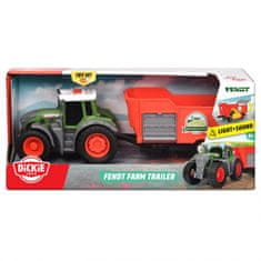 Dickie DICKIE Kmetija Fendt traktor s prikolico 26cm Bala sena