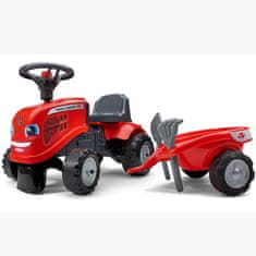 Falk Traktor Baby Massey Ferguson Red s prikolico + accc. Od 1 leta