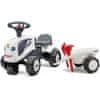 Traktor Baby Valtra White s prikolico + dodatki od 1 leta starosti