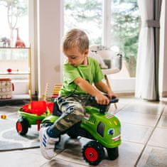 Falk Traktor Baby Claas Green s prikolico + dodatki od 1. leta starosti