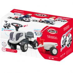 Falk Traktor Baby Valtra White s prikolico + dodatki od 1 leta starosti