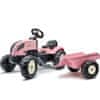 Falk FALK Traktor Country Star Pink Pedal + Prikolica in rog od 2 let.