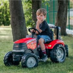 Falk Traktor na pedala, rdeč s prikolico, od 3 let