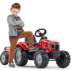 Falk Massey Ferguson Rdeči traktor na pedala s prikolico, od 3 leta