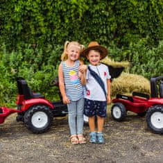 Falk FALK Rdeči traktor Valtra S4 s pedali in prikolico od 3. leta starosti