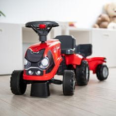 Falk FALK Traktor Baby Case IH Ride-On Red s prikolico + dodatki od 12 mesecev