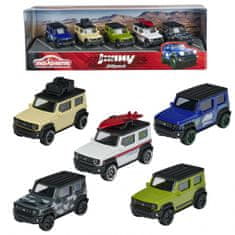 Majorette  Komplet 5 avtomobilov Suzuki Jimny