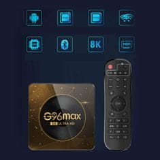 Smart TV Box G96 Max HD Android 13.0 Digitalni prizemni dekoder TV sprejemnik Set Top Box RK3528 Quad Core CPE 2-16G Media Player Podpora USB 3.0/3D/4K/8K