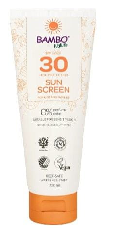 Bambo Nature sončna krema, SPF 30, 200 ml