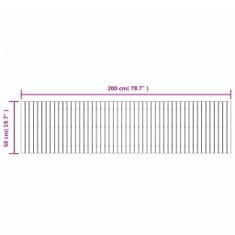 Vidaxl Vrtna pot 200x50 cm trden akacijev les