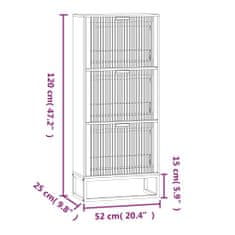 Vidaxl Omarica za čevlje 52x25x120 cm inženirski les