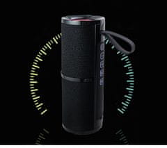 Farrot Prenosni stereo zvočnik s TWS, BOMBOX kartico Micro SD, vhodom Aux, vodoodporen, baterija 2000 mAh, črn