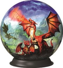 Ravensburger Puzzle-Ball Mystical Dragon sestavljanka, 72 delov