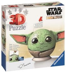 Ravensburger Puzzle-Ball Star Wars: Baby Yoda z ušesi sestavljanka, 72 kosov