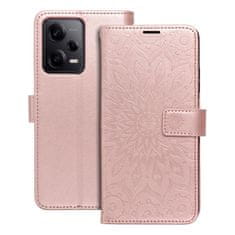 OEM MEZZO Knjižni ovitek za XIAOMI Redmi Note 12 Pro 5G mandala zlato roza