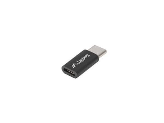 Lanberg Adapter USB-C (M) 2.0 na USB MICRO (F), črn