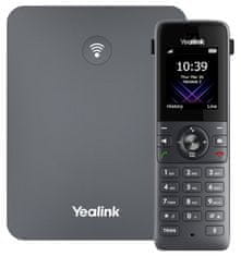 YEALINK W73P, IP DECT baza + slušalka, PoE, 1,8-palčni barvni zaslon, do 10 slušalk, 10x SIP