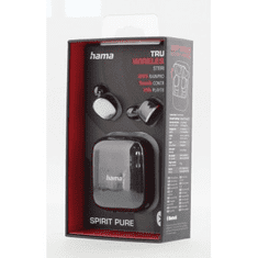 Hama slušalke Bluetooth Spirit Pure, ušesne čepke, polnilno ohišje, črne