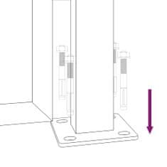 Vidaxl Vrtna vrata antracitna 105x155 cm jeklena oblika drevesa