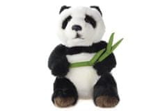 Plišasta panda z listom 18 cm