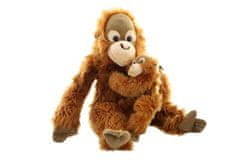 Uni-Toys Plišasti orangutan z dojenčkom 27 cm