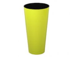 eoshop Pokrov za cvetlični lonec TUBE SLIM plastika svetleča d25x48cm