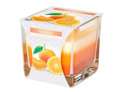 eoshop Sveča v kozarcu MAVRICA ORANŽNA dišeča 170g