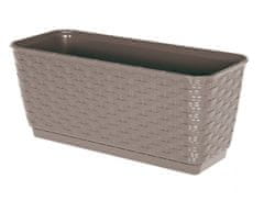 Prosperplast Prtljažnik RATOLLA P 38,6x15,4x14cm bež temna (7529U) s skledo